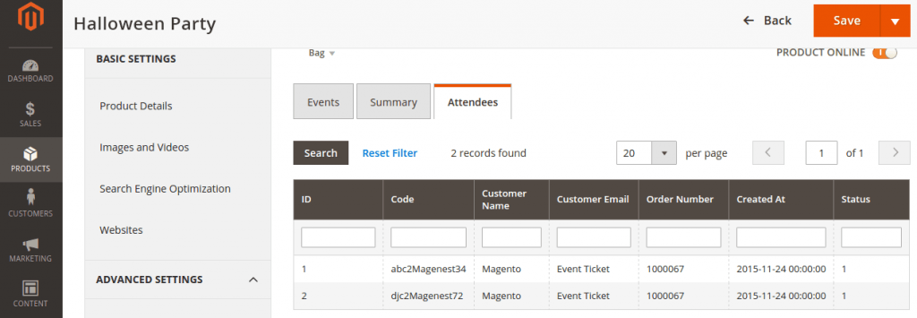 magento 2 events