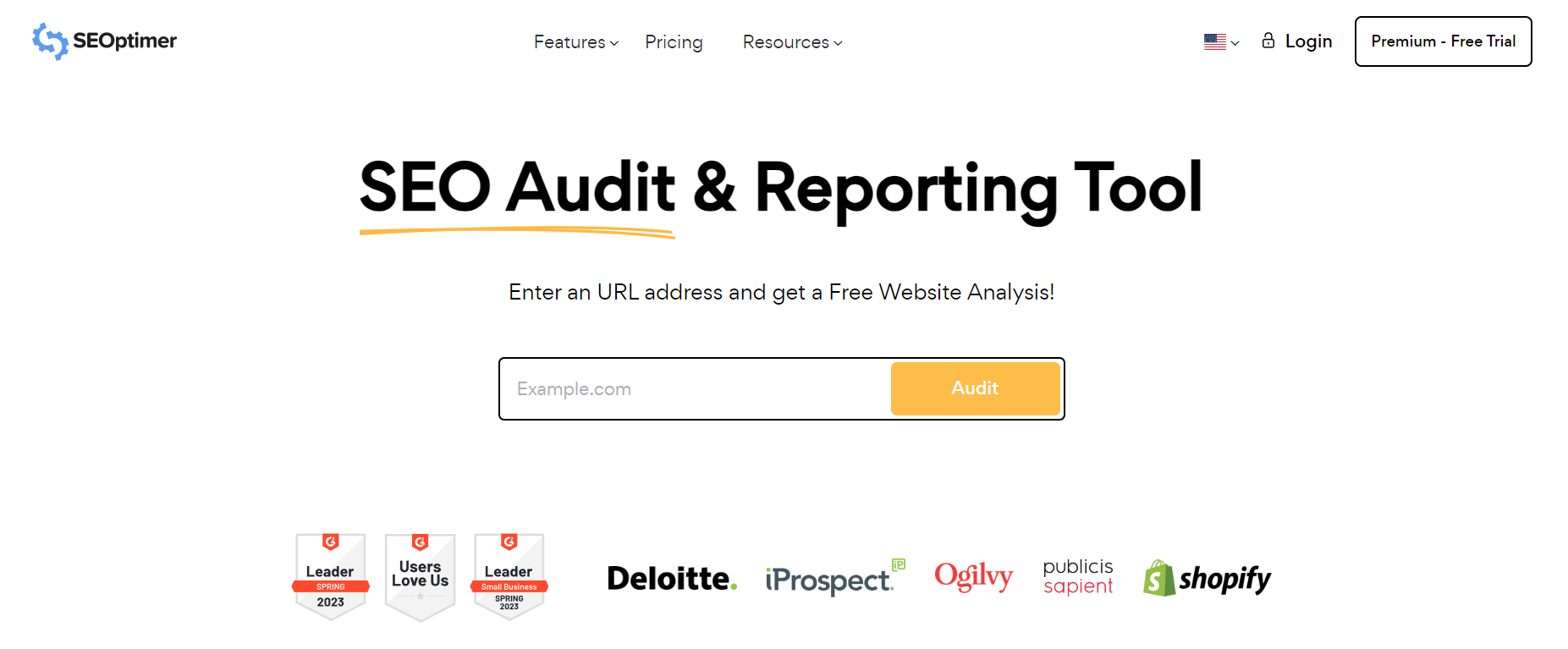 SEOptimer - The best SEO tool for SEO audits