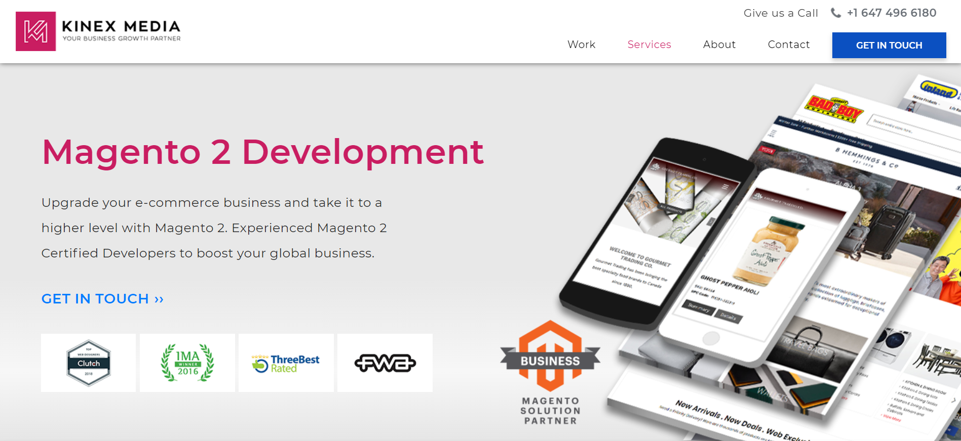 Magento development company in Canada: Kinex Media