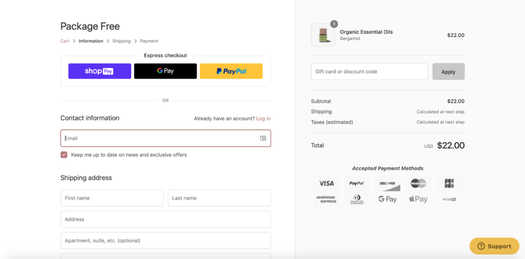 Optimize Checkout Process