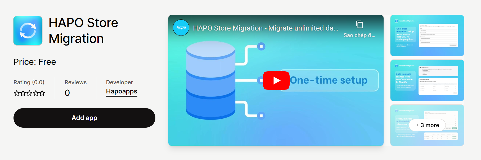 HAPO Store Migration